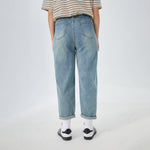 Washed Jeans Street Look Pants for Women Image