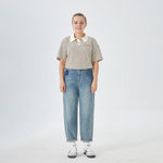 Washed Jeans Street Look Pants for Women Image