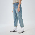 Washed Jeans Street Look Pants for Women Image