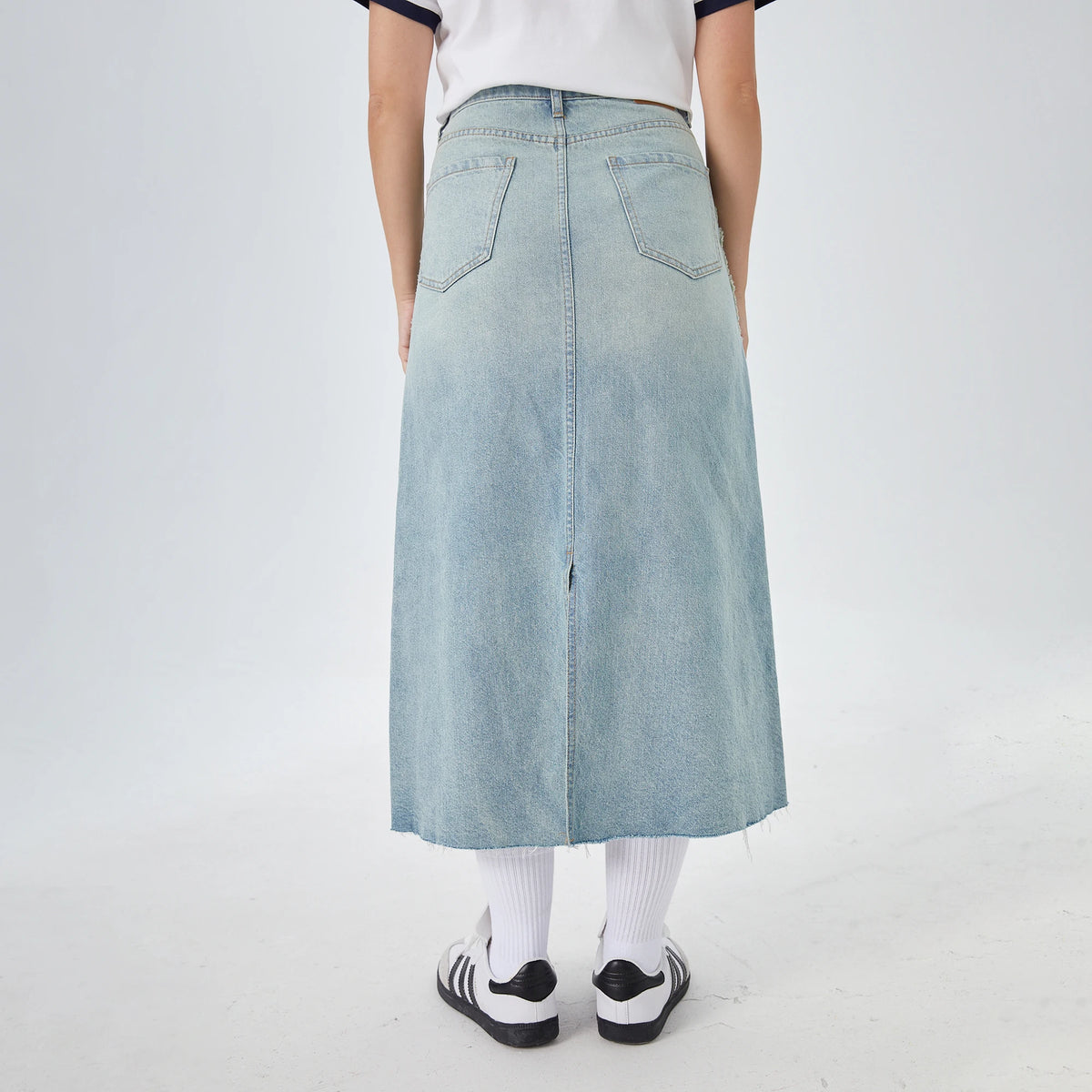 Washed Jeans Street Look Skirt for Women Image