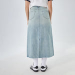 Washed Jeans Street Look Skirt for Women Image