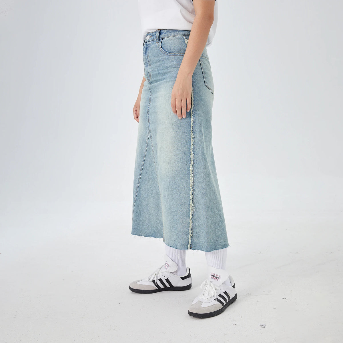 Washed Jeans Street Look Skirt for Women Image