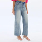 Washed Jeans Fashion Pants for Women Image