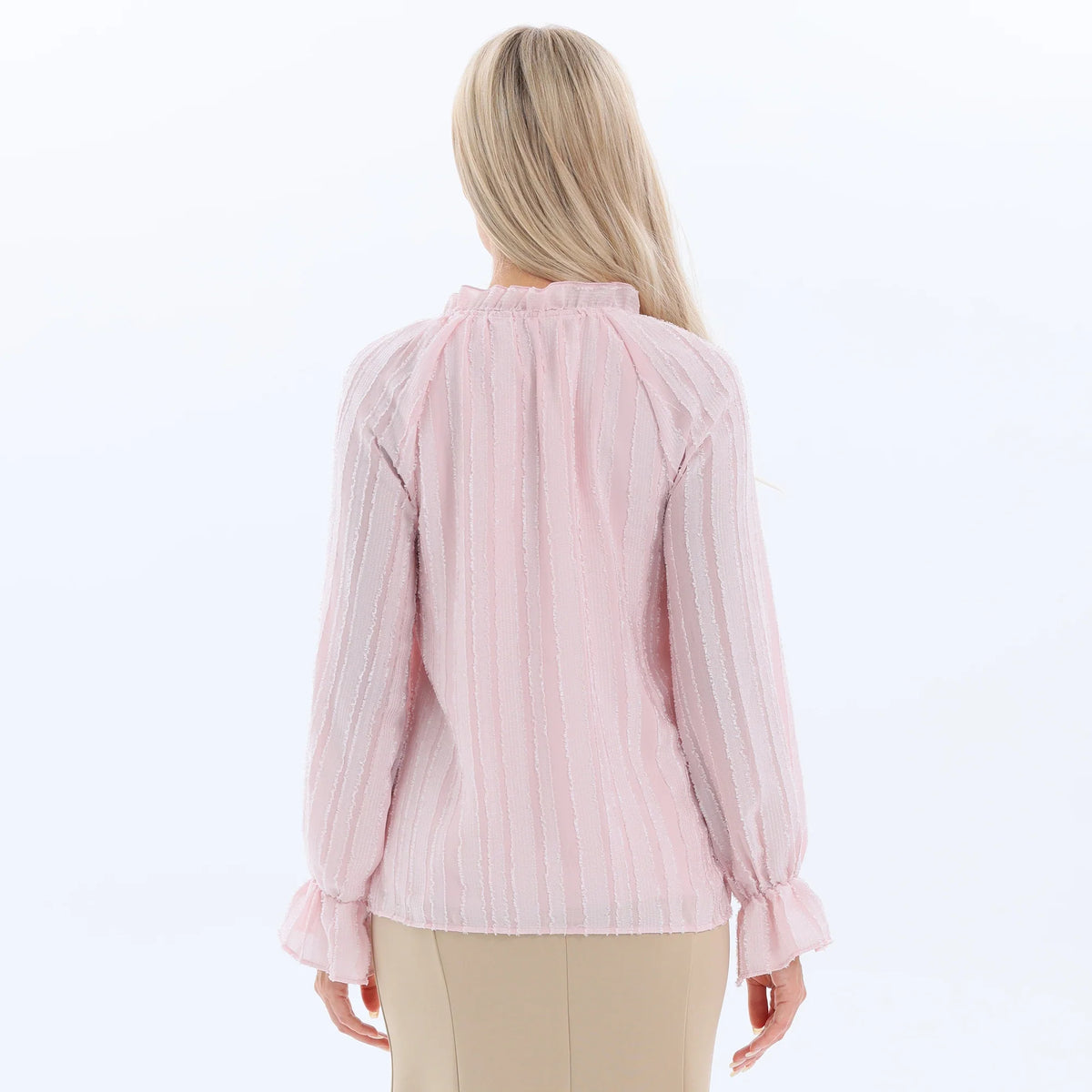 Jacquard Fashion Blouse for Women Image
