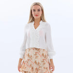 White Plain Fashion Shirt for Women Image