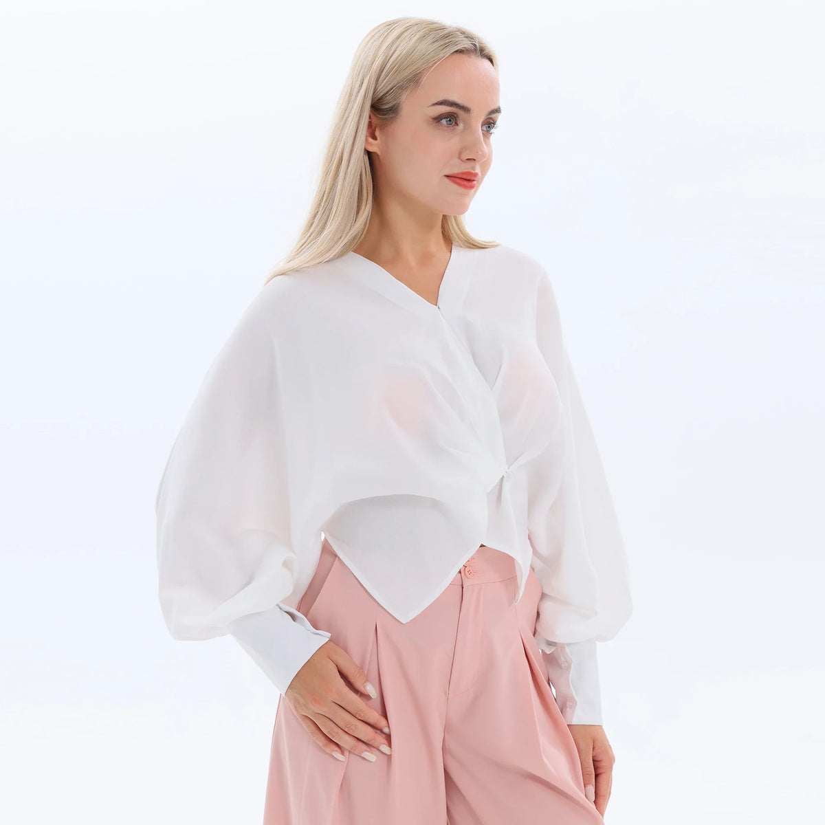 Plain Fashion Blouse for Women Image