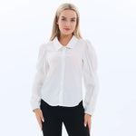 White Plain Fashion Shirt for Women Image