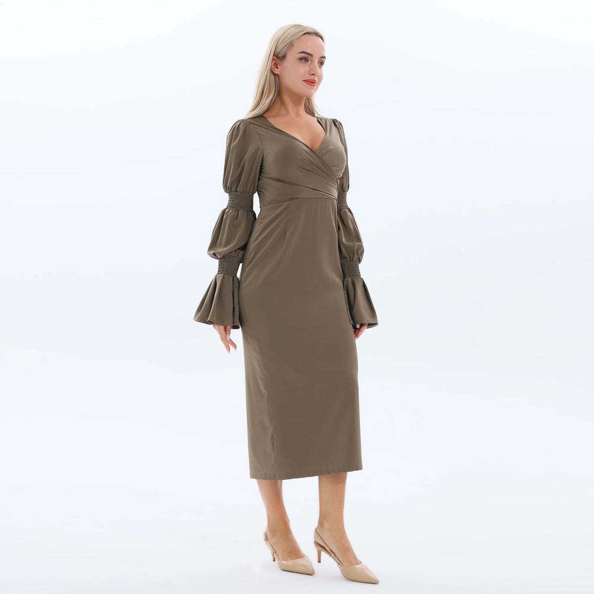 Plain Fashion Dress for Women Image
