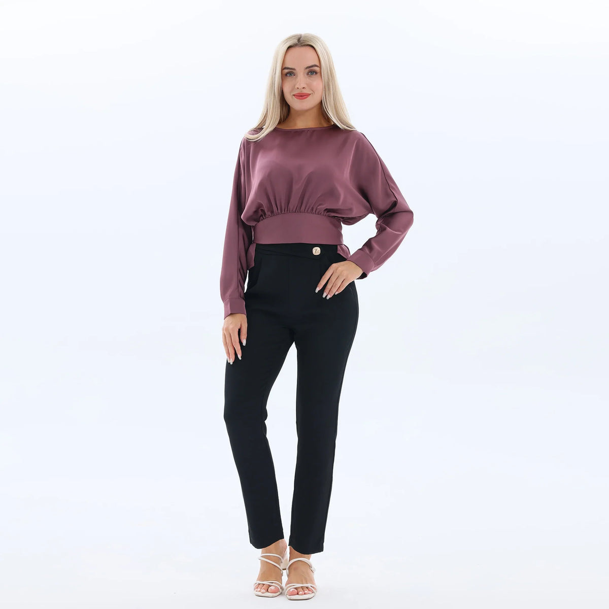 Plain Fashion Blouse for Women Image