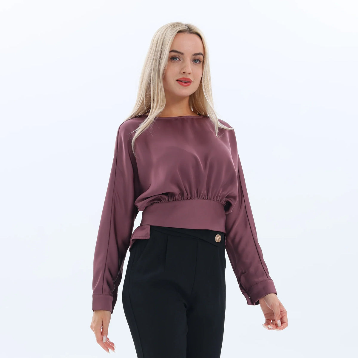 Plain Fashion Blouse for Women Image