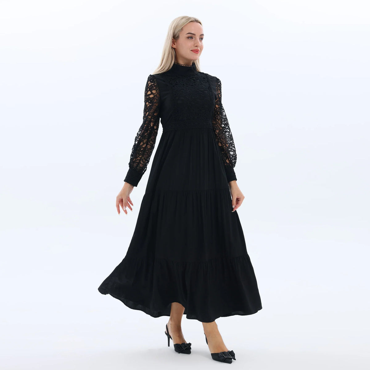 Laced Fashion Dress for Women Image