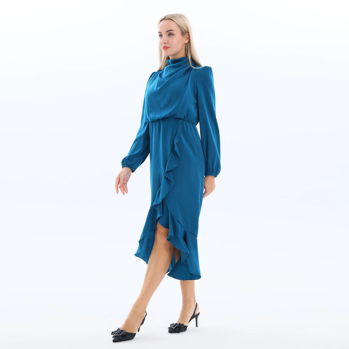 Plain Fashion Dress for Women Image