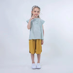 Jacquard Linen Blouse for Girls Image