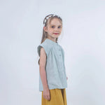Jacquard Linen Blouse for Girls Image