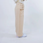 Solid Linen Pants for Girls Image
