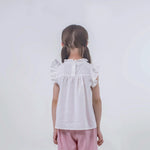 Jacquard Linen Blouse for Girls Image