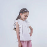Jacquard Linen Blouse for Girls Image
