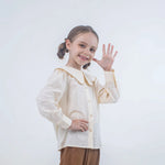 Jacquard Linen Shirt for Girls Image