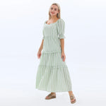 Striped Summer Dress for Women Image