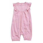 Jacquard Basic Romper For Baby Girl Image