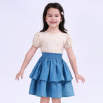 Beige T.Shirt for Girls Image