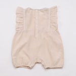 Jacquard Linen Romper For Baby Girl Image