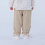 Ankle-Tied Linen Pants For Baby Girl Image