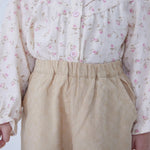 Ankle-Tied Linen Pants For Baby Girl Image