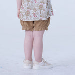 Ankle-Tied Linen Shorts For Baby Girl Image