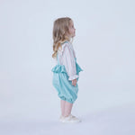 Ankle-Tied Linen Pants For Baby Girl Image