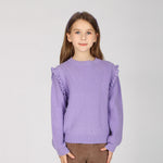 Purple Sweater for Girls Image