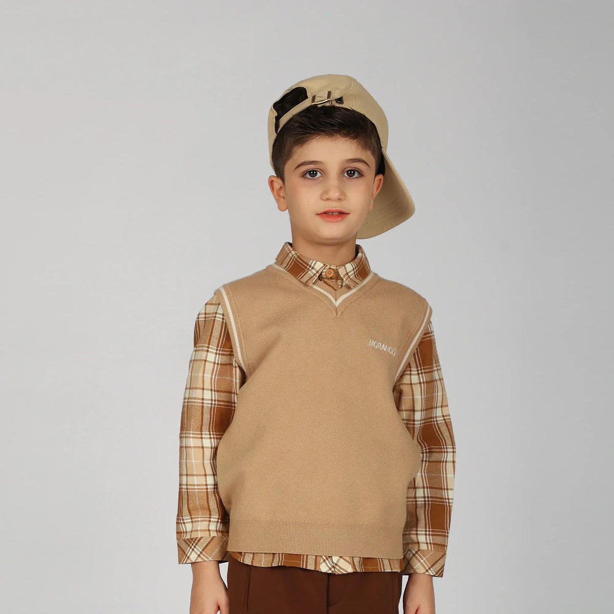 Khaki Waistcoat for Boys Image