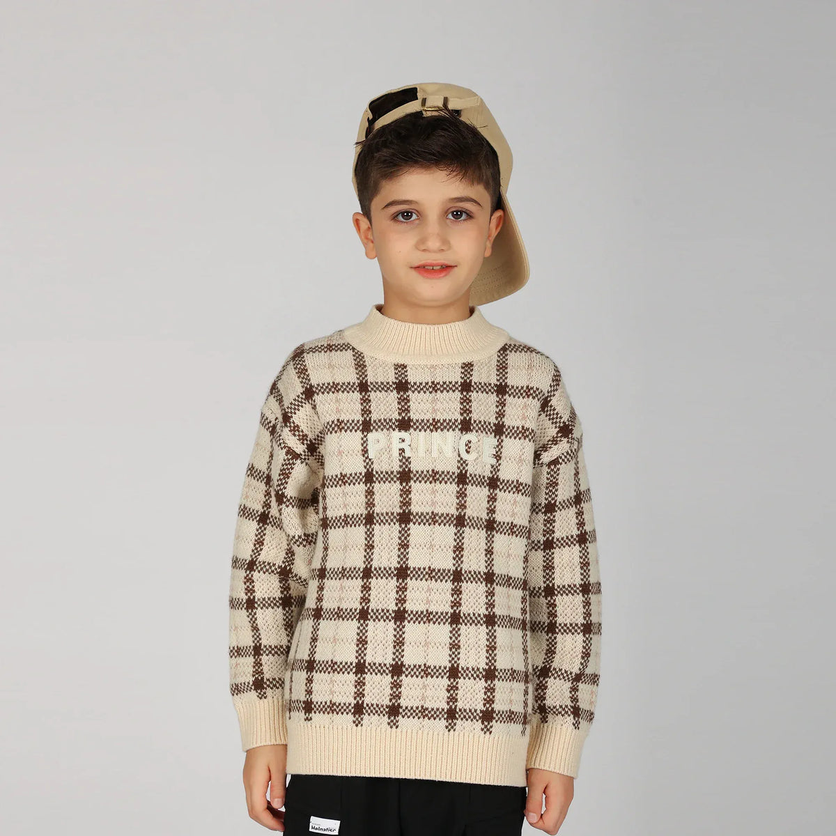 Khaki Sweater for Boys Image