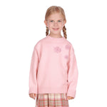 100 | 3Y Light Pink 100 | 3Y,39.5,68,31,- Sweater for Girls Image