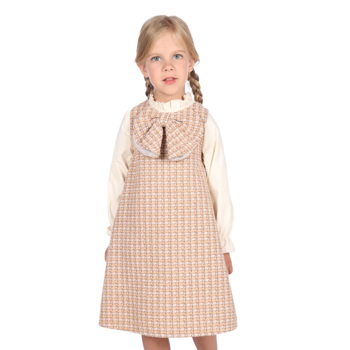 100 | 3Y Dark Khaki 100 | 3Y,57,56,-,- Dress for Girls Image