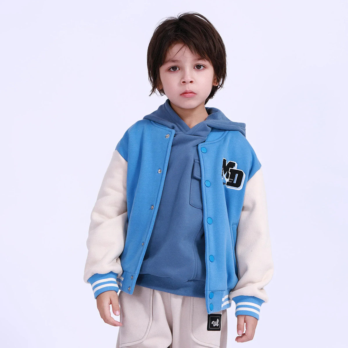 Blue Embroidery Jacket for Boys Image