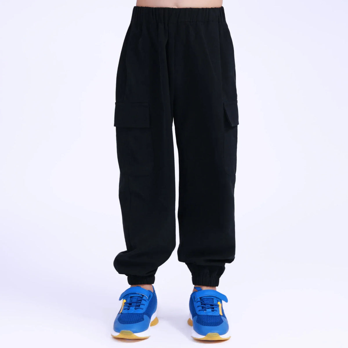 Black Plain Pants for Boys Image
