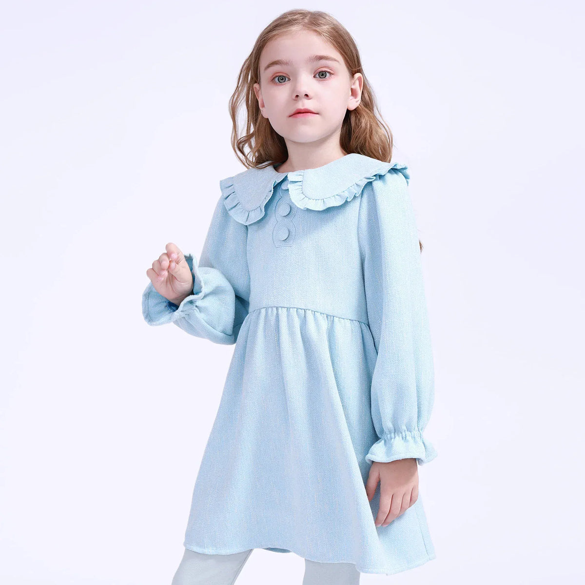 Solid Dress for Girls Image