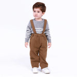 62 | 3-6M Dark Camel 62 | 3-6M,37,39,- Plain Pants for Baby Boy Image