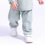 62 | 3-6M Bean Green 62 | 3-6M,37,39,- Plain Pants for Baby Boy Image