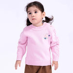 Pink Embroidery Sweater for Baby Girl Image