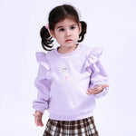 Purple Printed Pullover for Baby Girl Image