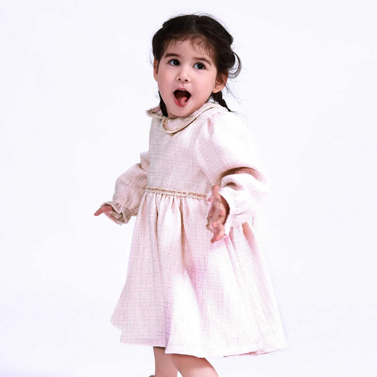 Pink Embroidery Dress for Baby Girl Image