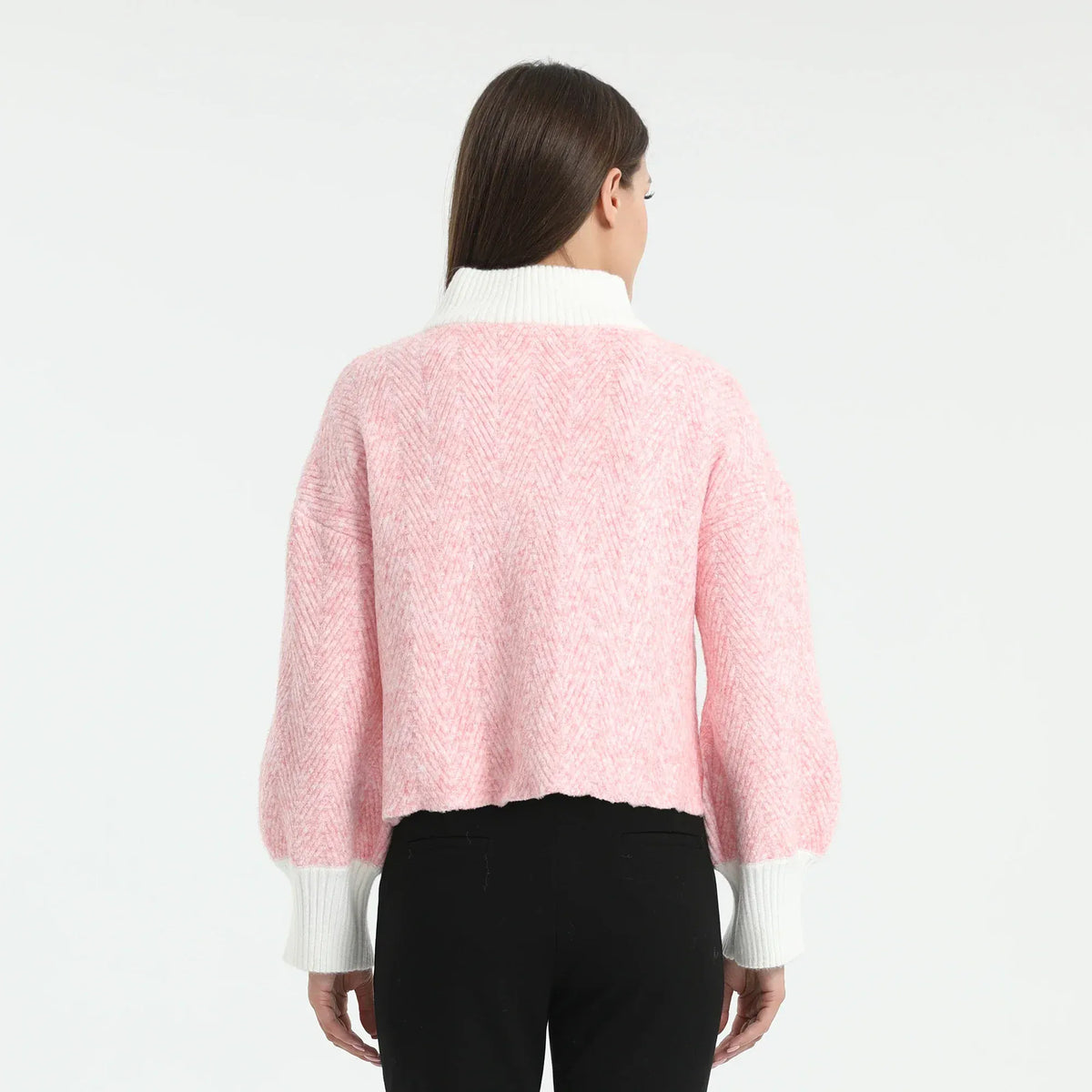 Color-Blocked Sweater for Women Image