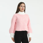 Color-Blocked Sweater for Women Image
