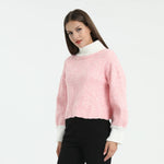 Color-Blocked Sweater for Women Image