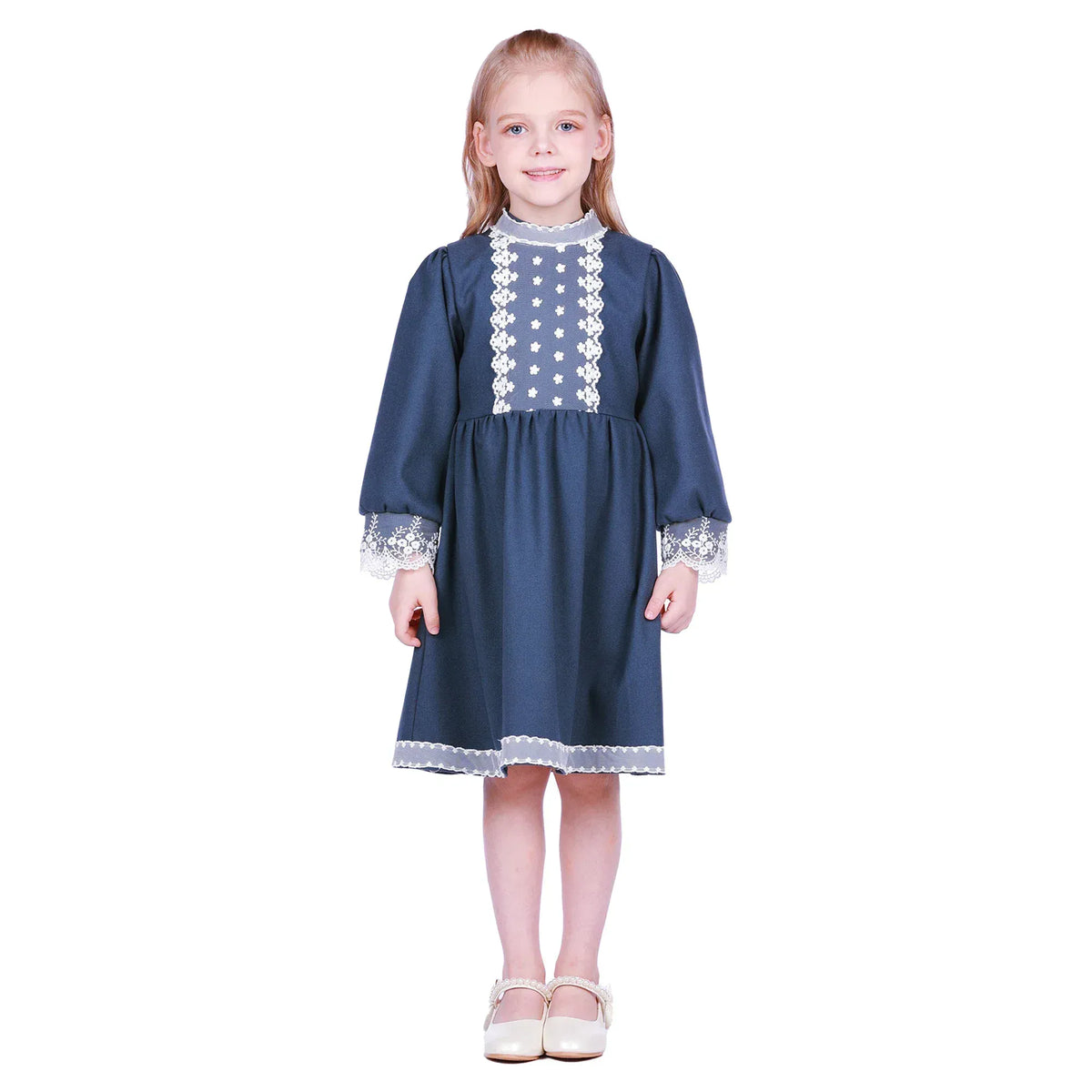 Laced Formal Dress for Girls Image
