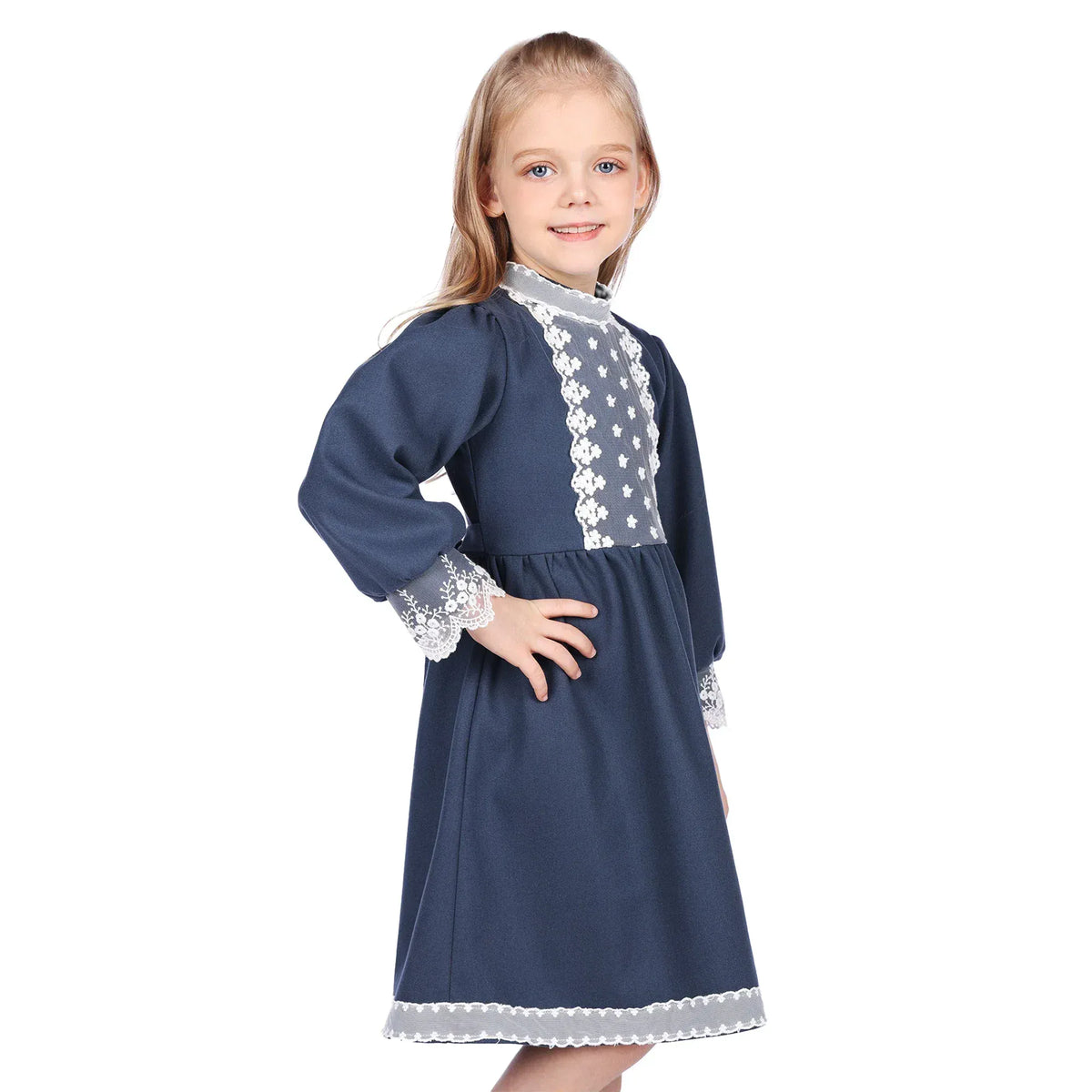 Laced Formal Dress for Girls Image