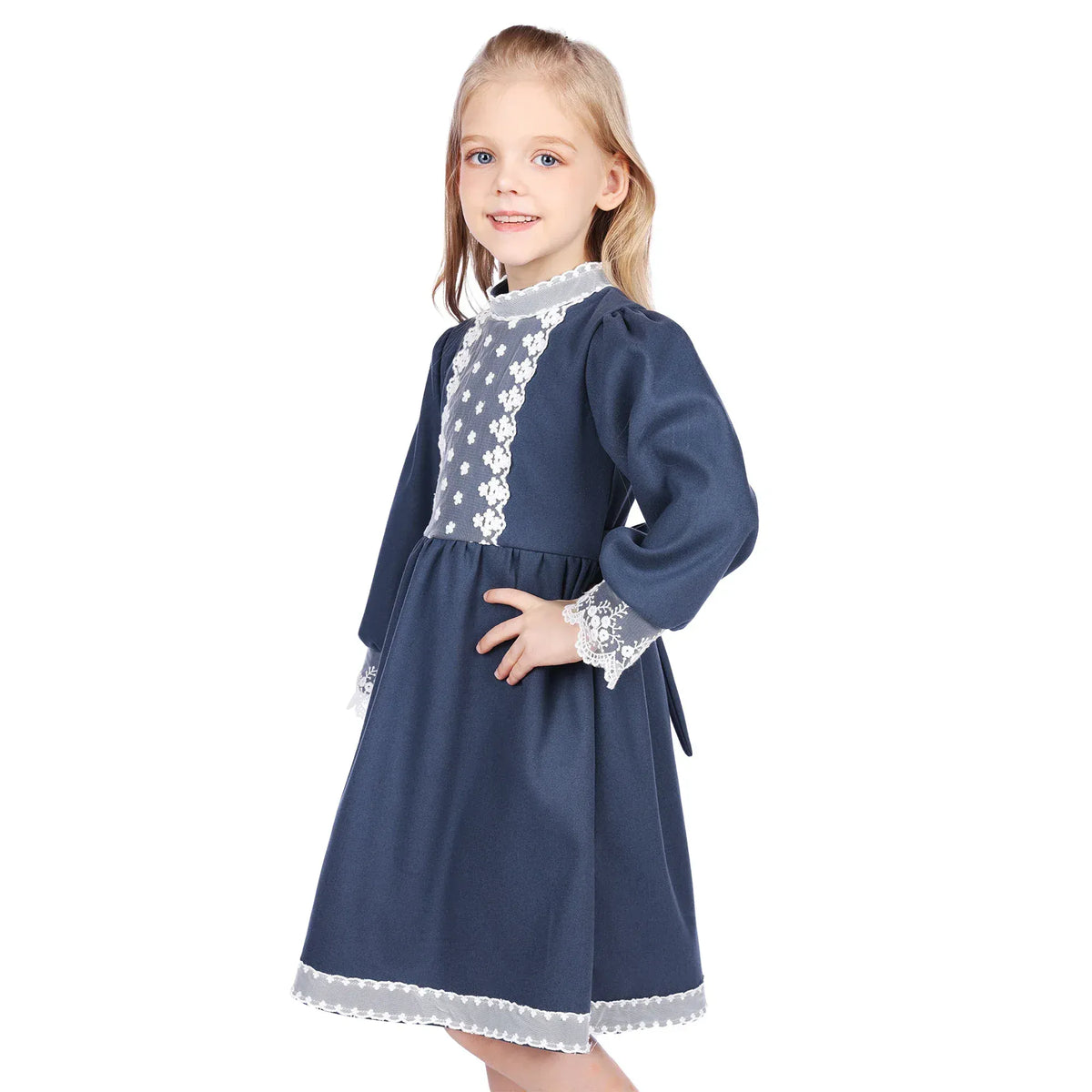 Laced Formal Dress for Girls Image