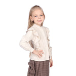 Laced Formal Shirt for Girls Image